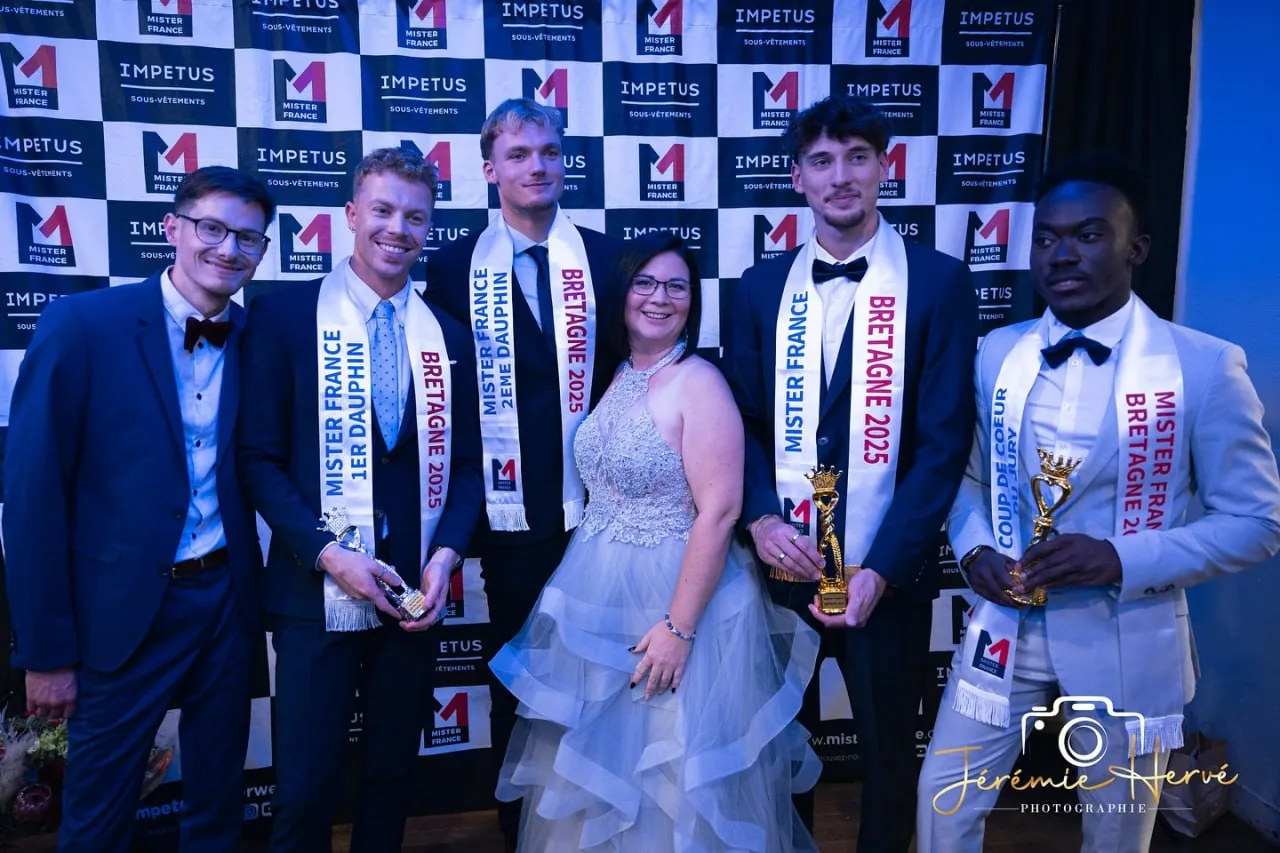 Podium Mister France Bretagne 2025